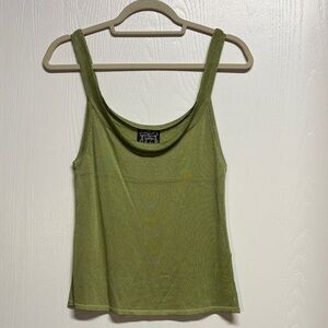 Cynthia Rowley Green Knit Camisole Top